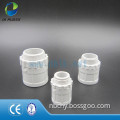 White Male PVC Plastic Conduit Adapters High Grade Decoduct